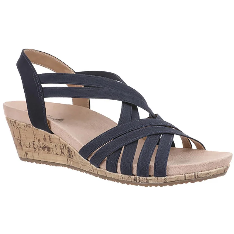 Stylish Looks Mallory Womens Wedges Open toe Slingback Sandals