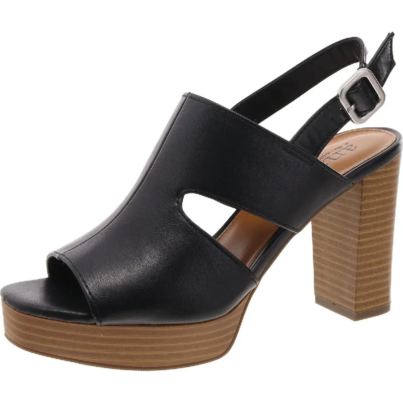 Hot Styles Jayden Womens Faux Leather Peep-Toe Platform Sandals