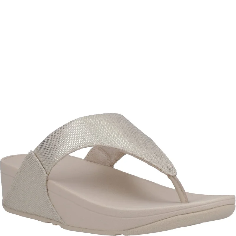 Comfortable Trendy Shoes Fitflop Lulu Glitz Toe Post Sandals