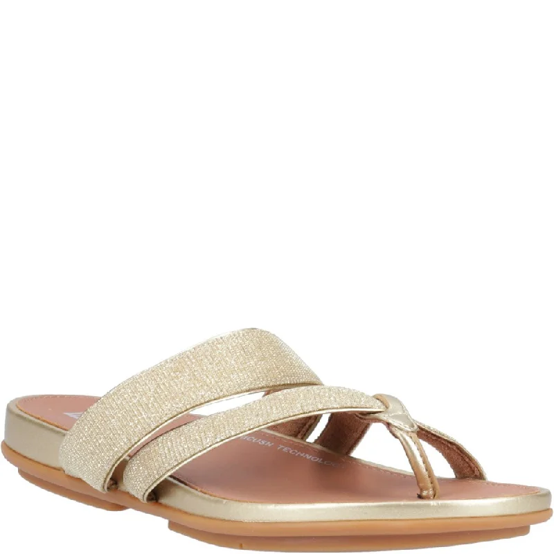 Statement Boots Offers Fitflop Gracie Shimmerlux Strappy Toe Post Sandals