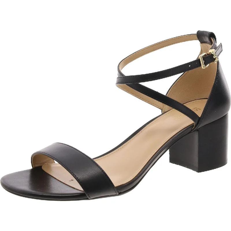 Walking Comfort Shoes Serena Womens Open Toe Leather Heels