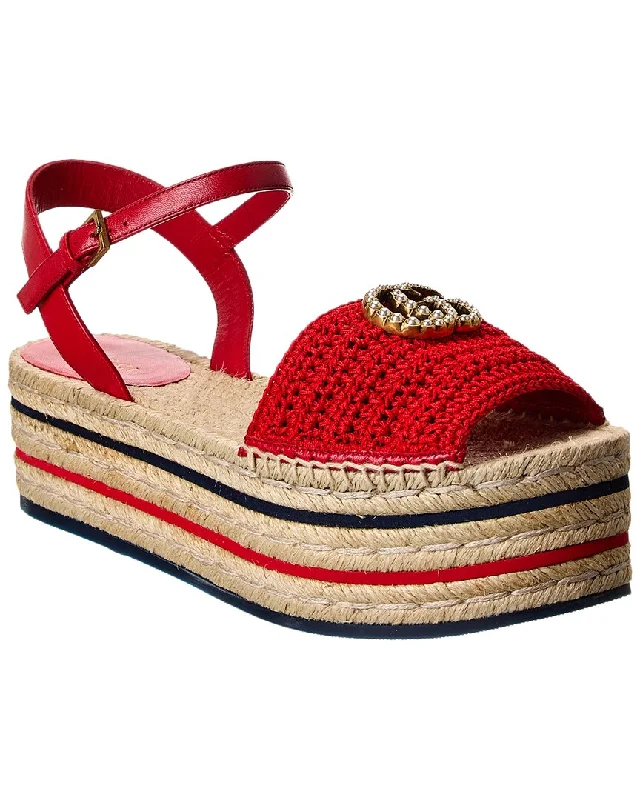 Limited Time Deal Gucci Lilibeth Platform Espadrille Sandal