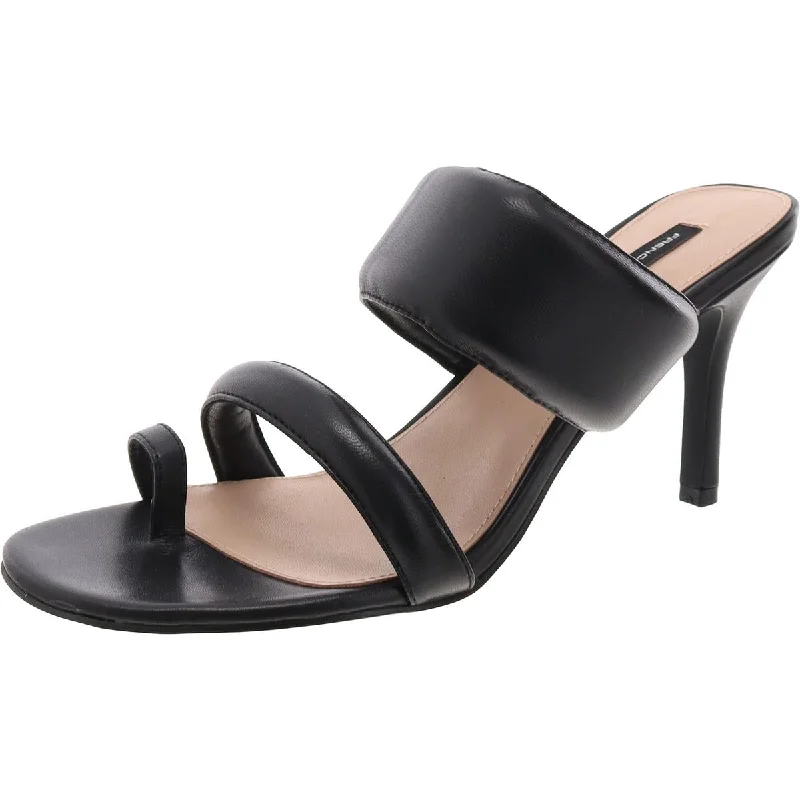 Chic Trend Collection Layn Womens Leather Slip-On Mule Sandals