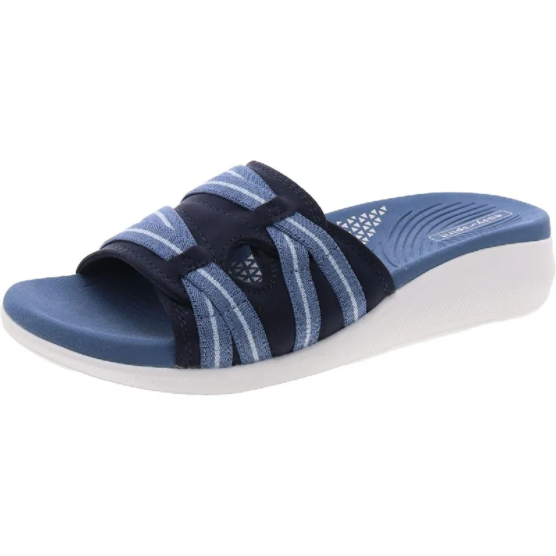 Casual Chic Wisher 2 Womens Cushioned Footbed Peep-Toe Slide Sandals