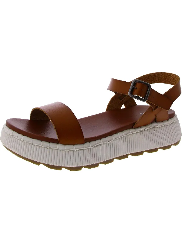 Limited-Time Offer HAYLEY Womens Faux Leather Open toe Platform Sandals