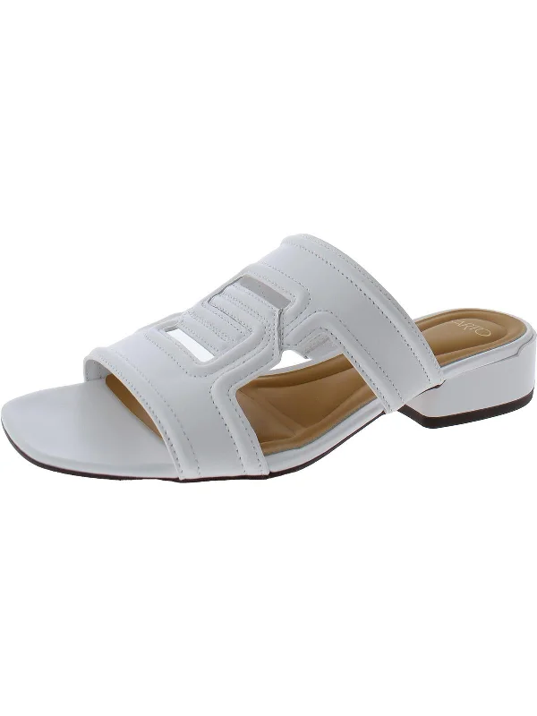Luxe Style Discounts Marina Womens Leather Slide Sandals