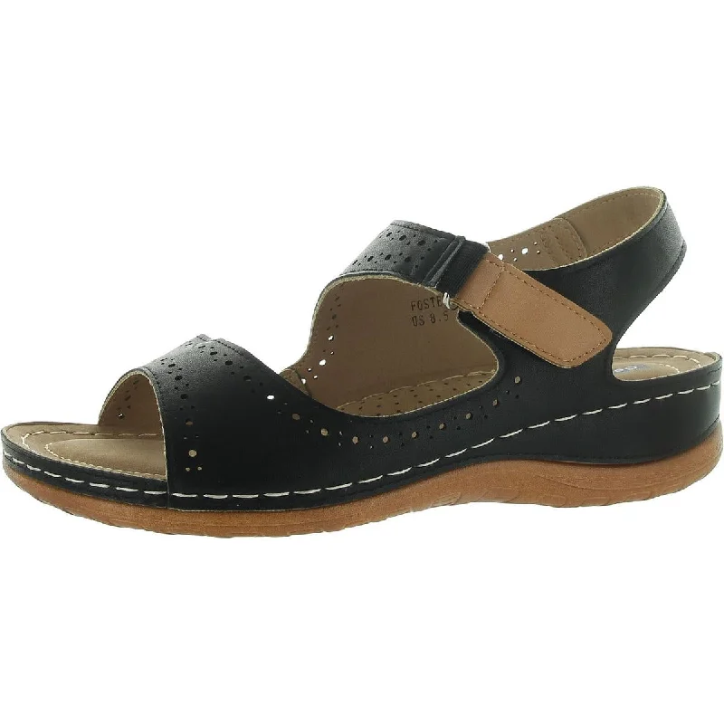 Flash Sale Online Foster Womens Faux Leather Perforated Ankle Strap