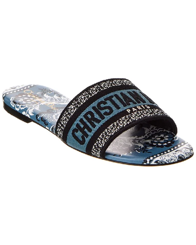 Unbeatable Prices Dior DWay Canvas & Leather Sandal