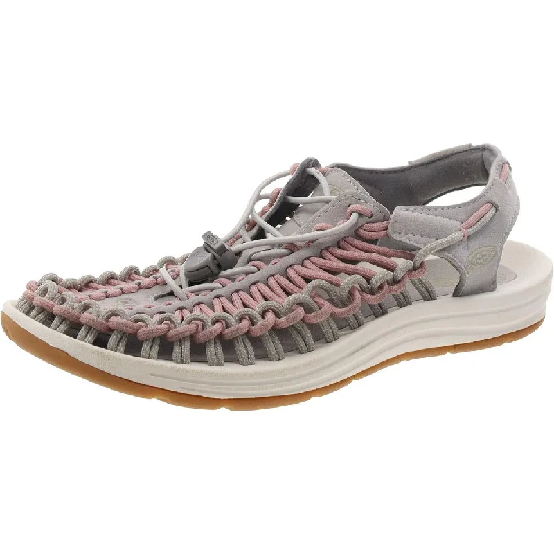 Winter Warehouse Sale Womens Faux Leather Cushioned Footbed Strappy Sandals