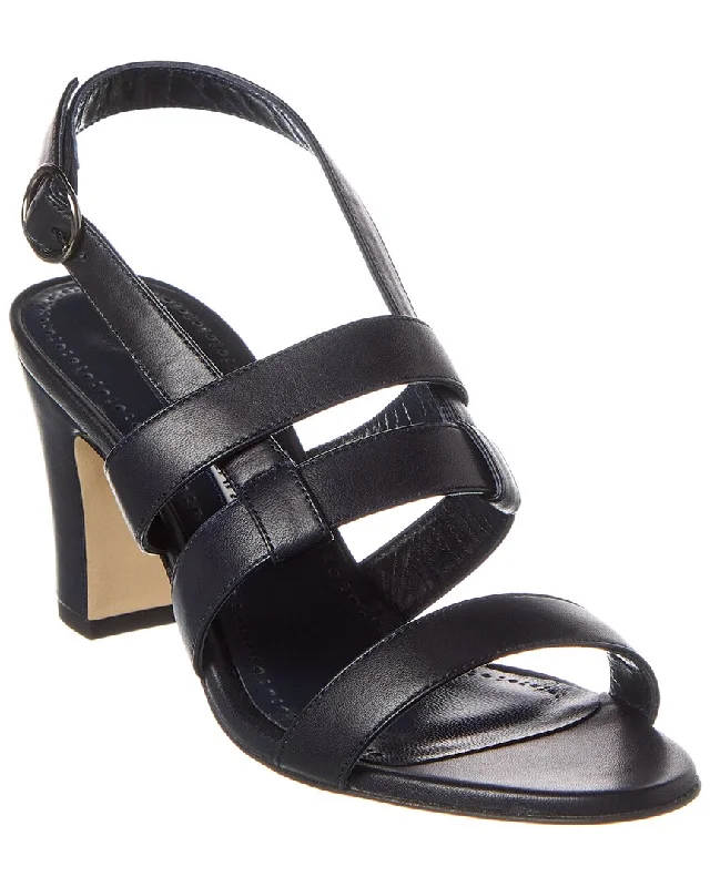 Imeless Style Manolo Blahnik Memaarhi 70 Leather Sandal