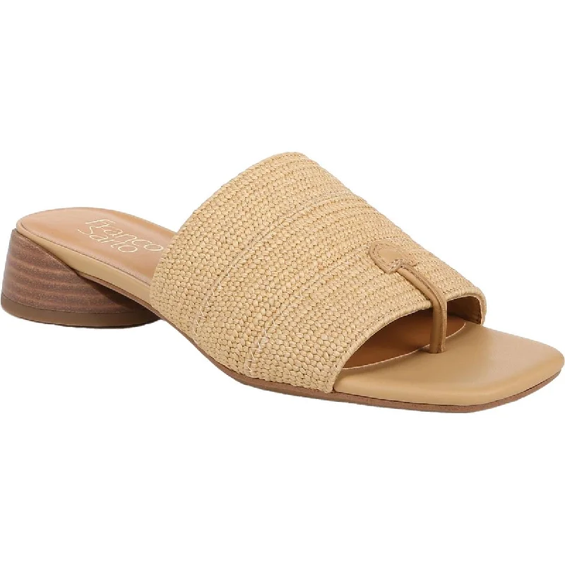 Street Chic Discounts Loran 4 Womens Metallic Sqa Mule Sandals