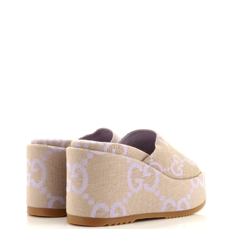 Casual Slip-Ons Promotion Women's Angelina Platform Wedge Sandals GG Canvas