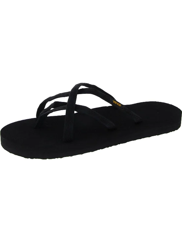 Evening Elegance Olowahu Womens Slide Thong Strappy Sandals