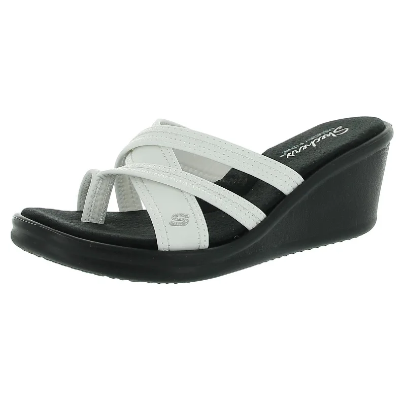 Early Bird Offer Rumblers Womens Memory Foam Strappy Wedges