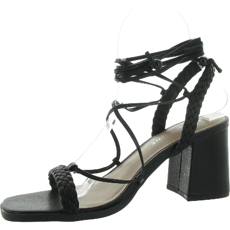 Must Haves Gemmaa Womens Faux Leather Braided Slingback Sandals