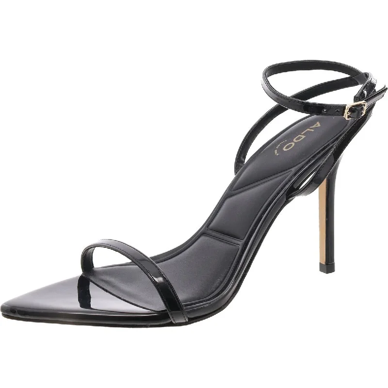 Designer Casual Shoes Womens Patent Strappy Ankle Strap