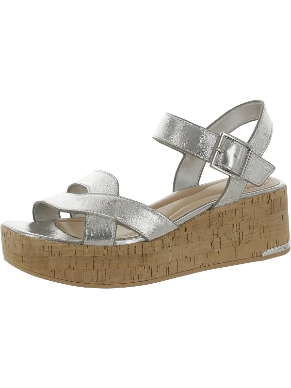 Hot Brand Discounts Tilly Womens Patent Leather Buckle` Wedge Sandals