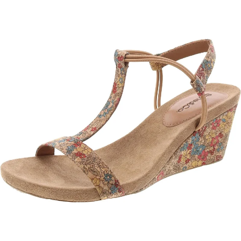 Formal Shoes Clearance Womens Slip On Comfort Insole T-Strap Sandals