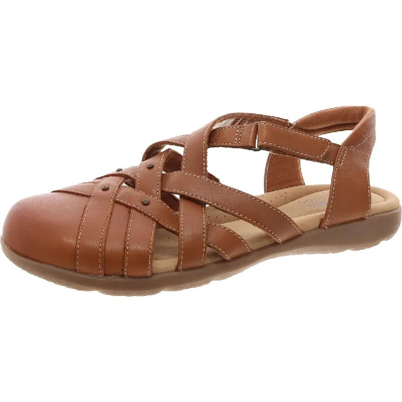 Soft Cushion Shoes Discount Womens Faux Leather Comfort Insole Slingback Sandals