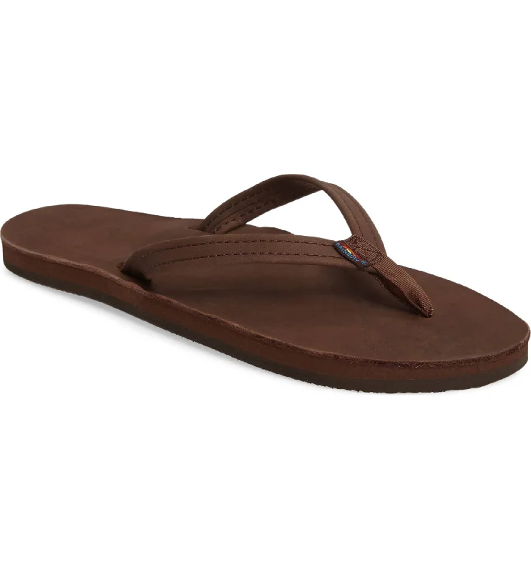 Comfortable Boots Sale Rainbow Single Layer Leather Narrow Strap Womens Sandal