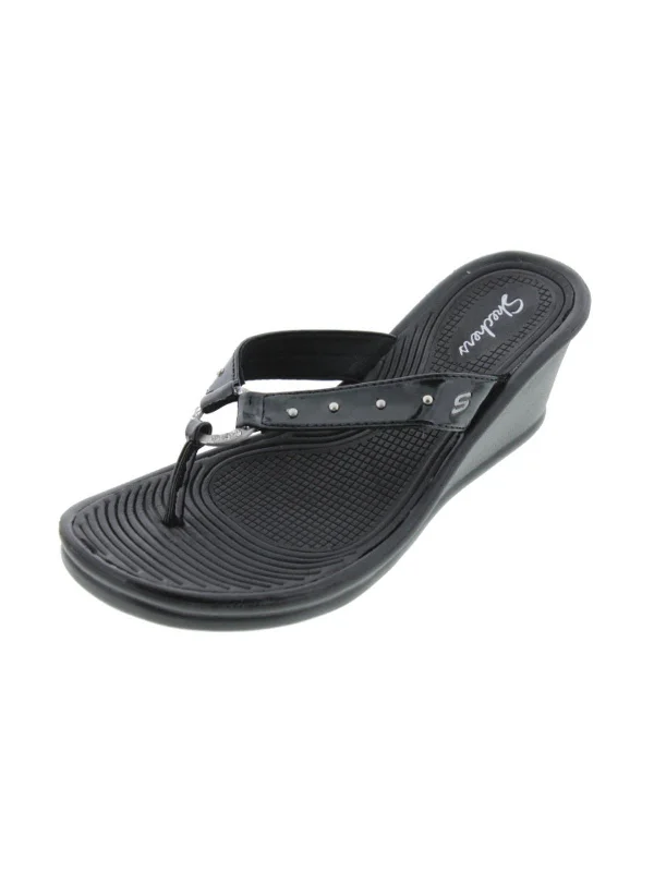 Durable Walking Shoes Sale Kitty Womens Patent Studded Thong Sandals