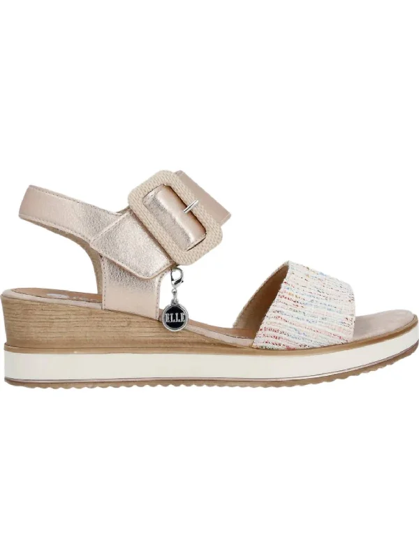 Soft Sole Casual Shoes Women's Weiss Sandal In White Multi