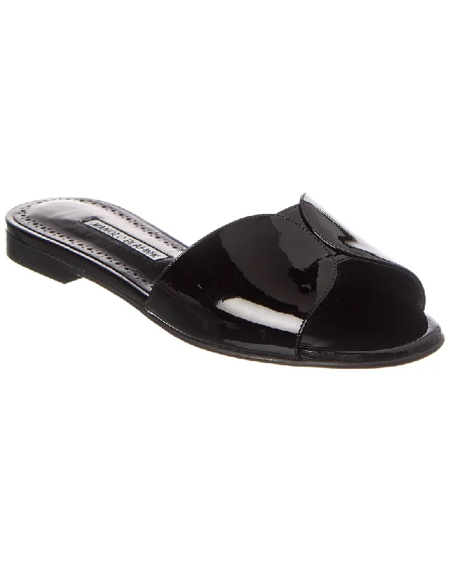 New Arrivals Manolo Blahnik Houramu Patent Sandal