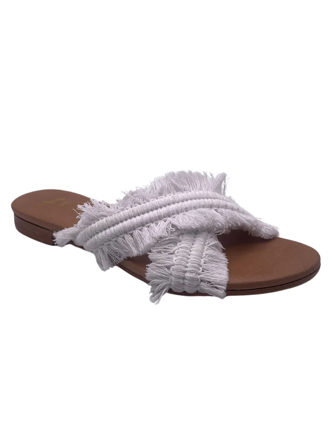 Water-Resistant Shoes Sale White Linen Meredith Sandals