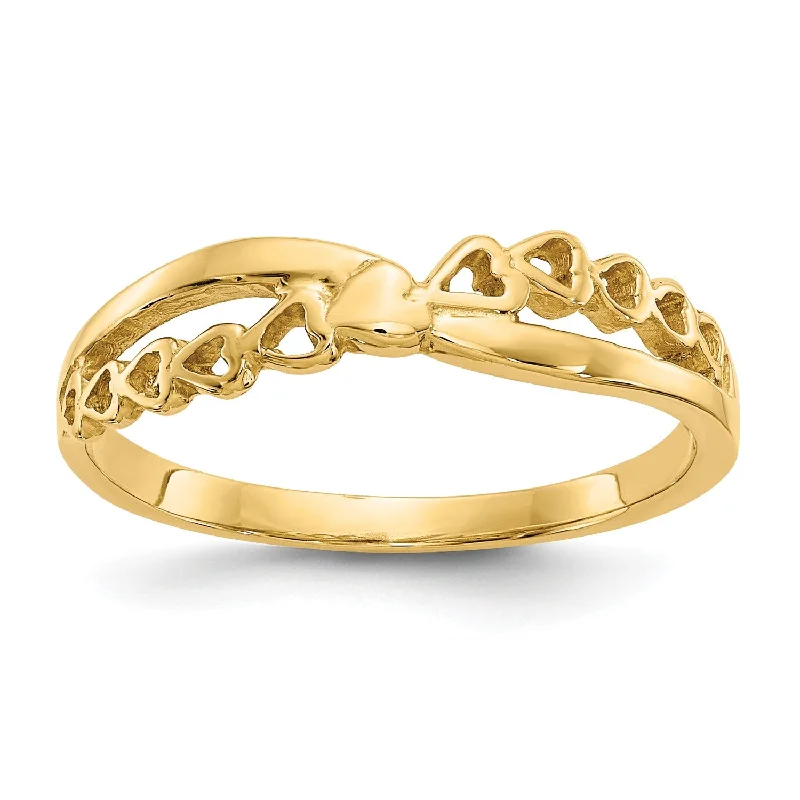 Premium Jewelry At Special Low Prices For A Limited Time 14KT Yellow Gold Heart Ring; Size 7 Premium Jewelry At Special Low Prices For A Limited Time 14KT Yellow Gold Heart Ring; Size 7