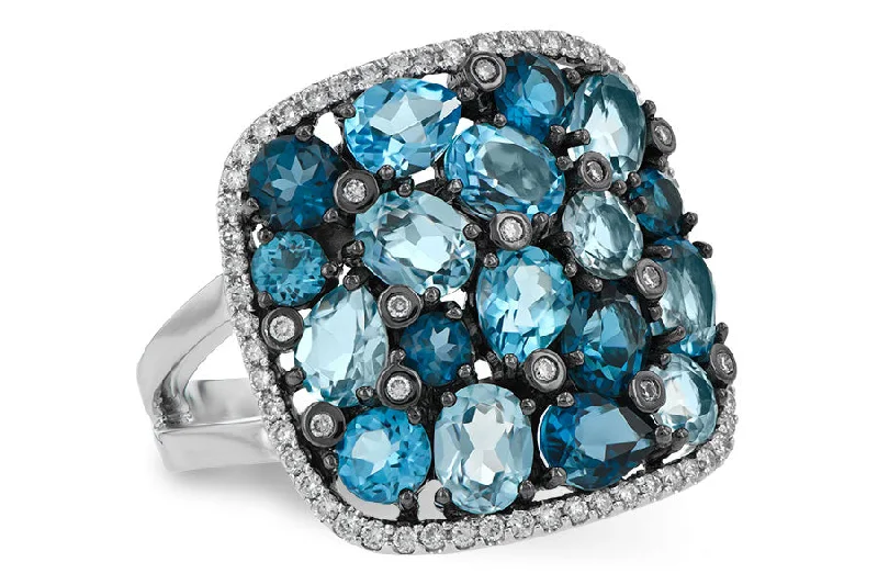 Elevate Your Outfit With Discounted Statement Jewelry Allison Kaufman Shades of Blue Ring