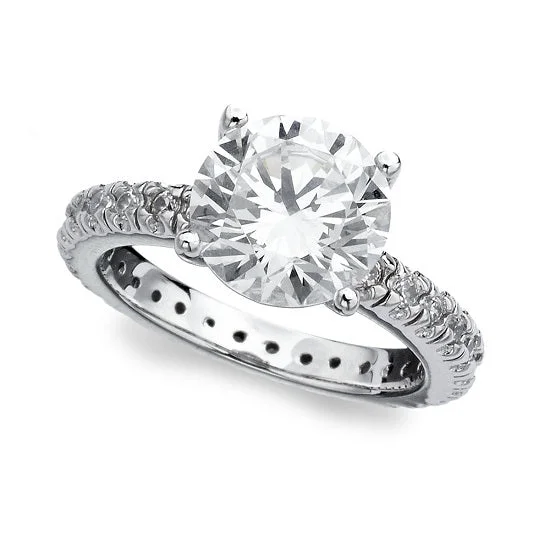 Your Dream Jewelry At Dream Prices – Shop Now Crislu Sterling Silver and Cubic Zirconia Solitaire Ring