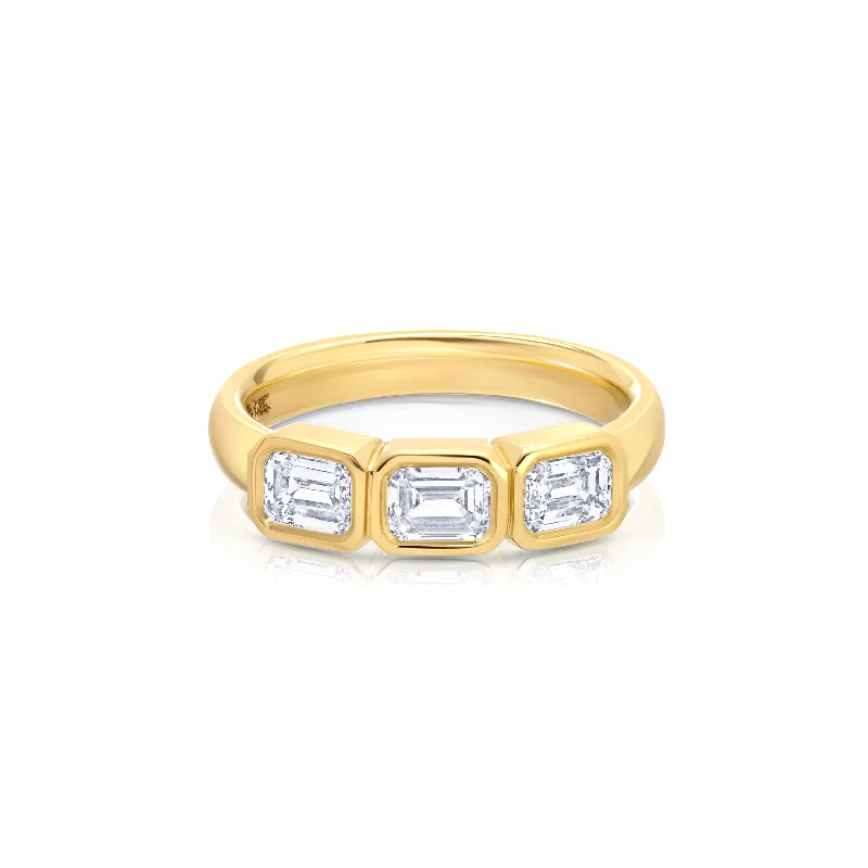 Unique Jewelry For Less – Shop The Sale Now Emerald Trio Pinky Ring