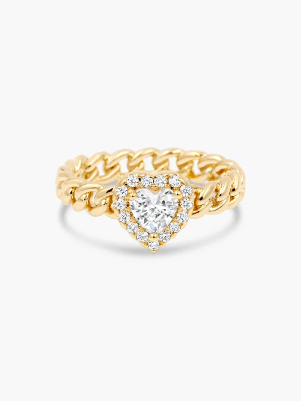 Breathtaking Jewelry, Breathtaking Prices Heart Halo Ring