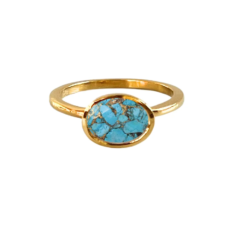 Grab Stylish Jewelry Before The Sale Ends Mila Ring in Copper Infused Turquoise