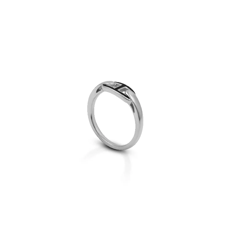 Flash Sale On Elegant Jewelry – Don't Miss Out Silver Black Kadi Design Ring for Girls