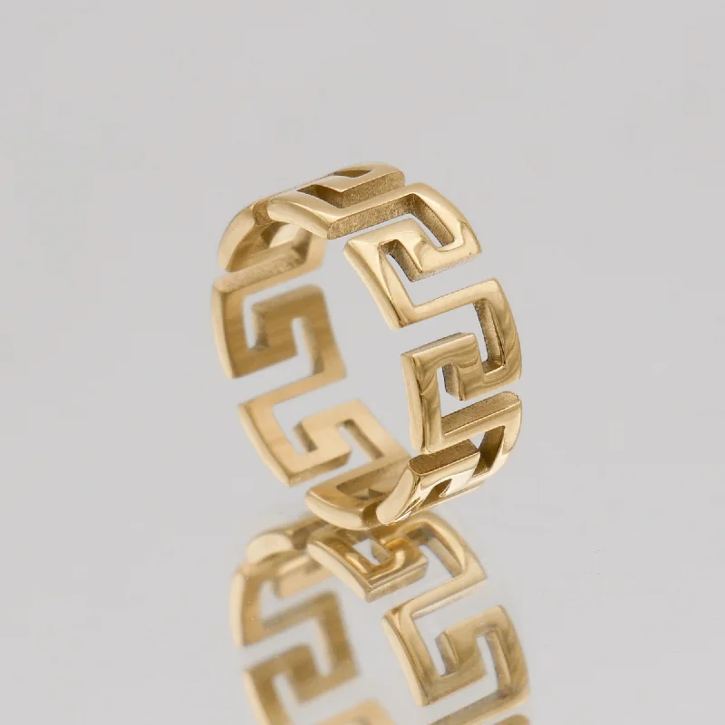 Gorgeous Jewelry, Limited-Time Savings Thea Greek Key Ring
