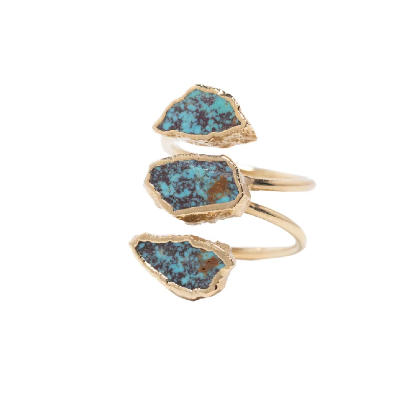 Huge Savings On Premium Jewelry Styles Triple Turquoise Ring