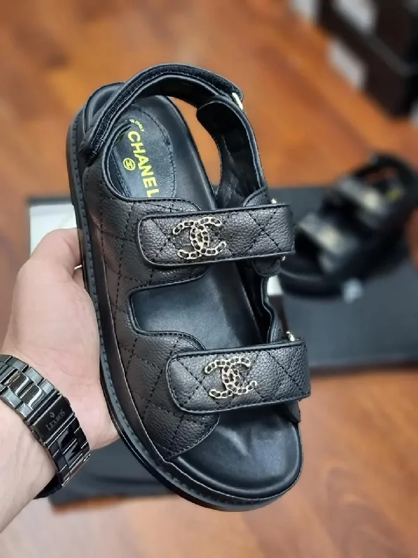 Casual Slip-Ons Promotion Chanel Sandals Black
