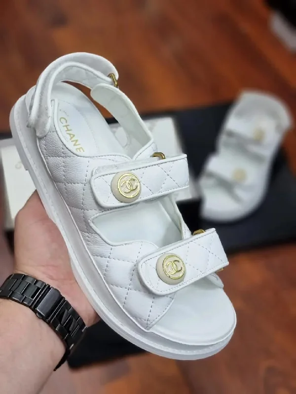 Sophisticated Boots Sale Chanel Sandals White