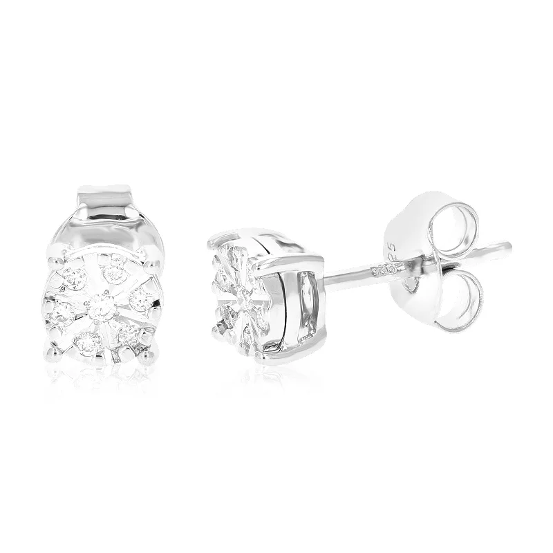 Chic, Trendy, And Affordable Jewelry Sale 1/12 cttw 14 Stones Round Lab Grown Diamond Studs Earrings .925 Sterling Silver Prong Set 1/5 Inch Chic, Trendy, And Affordable Jewelry Sale 1/12 cttw 14 Stones Round Lab Grown Diamond Studs Earrings .925 Sterling Silver Prong Set 1/5 Inch