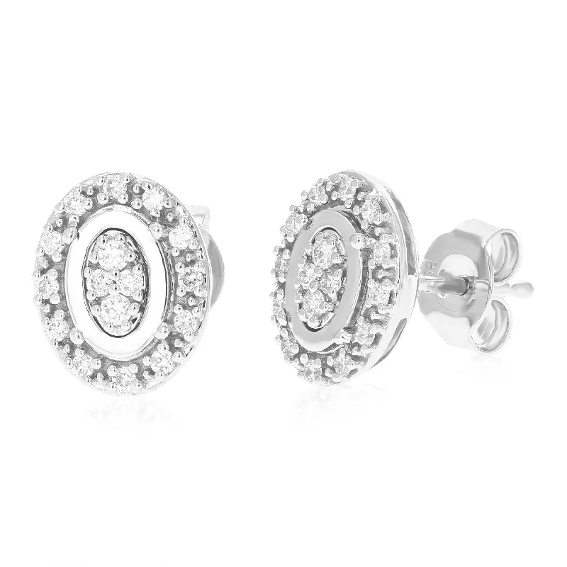 Breathtaking Jewelry, Breathtaking Prices 1/4 cttw Round Lab Grown Diamond Studs Earrings .925 Sterling Silver Prong Set 1/3 Inch Breathtaking Jewelry, Breathtaking Prices 1/4 cttw Round Lab Grown Diamond Studs Earrings .925 Sterling Silver Prong Set 1/3 Inch