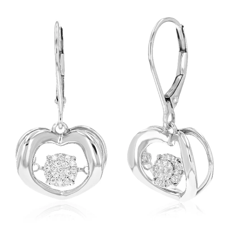 Elegant Jewelry Styles At Budget-Friendly Prices 1/6 cttw 38 Stones Round Lab Grown Diamond Dangle Earrings .925 Sterling Silver Prong Set 1 Inch Elegant Jewelry Styles At Budget-Friendly Prices 1/6 cttw 38 Stones Round Lab Grown Diamond Dangle Earrings .925 Sterling Silver Prong Set 1 Inch