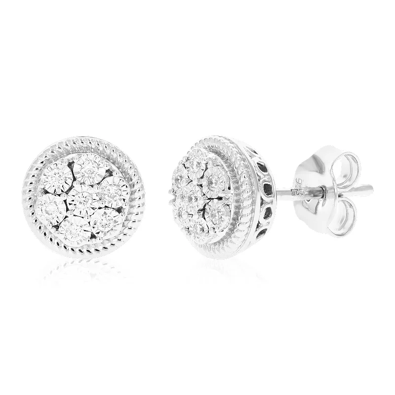 Buy More, Save More – Special Jewelry Discounts 1/8 cttw Round Lab Grown Diamond Studs Earrings .925 Sterling Silver Prong Set 1/3 Inch Buy More, Save More – Special Jewelry Discounts 1/8 cttw Round Lab Grown Diamond Studs Earrings .925 Sterling Silver Prong Set 1/3 Inch