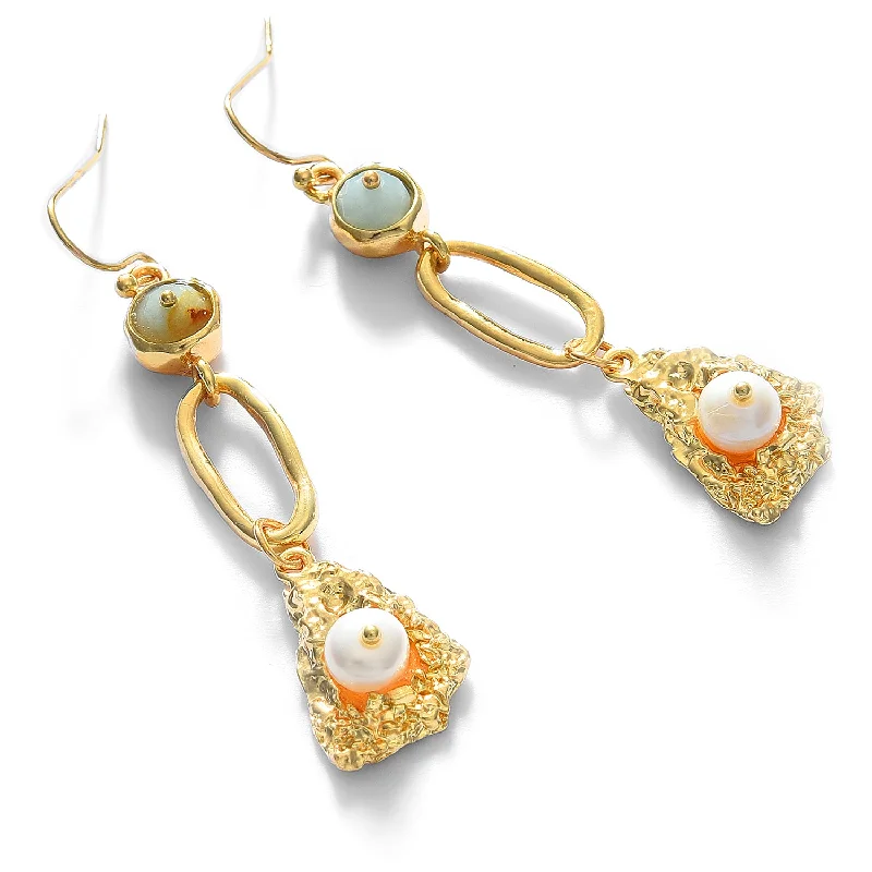 Special Jewelry Deals – Upgrade Your Collection Gold Plated Pearl Beaded Drop Earring