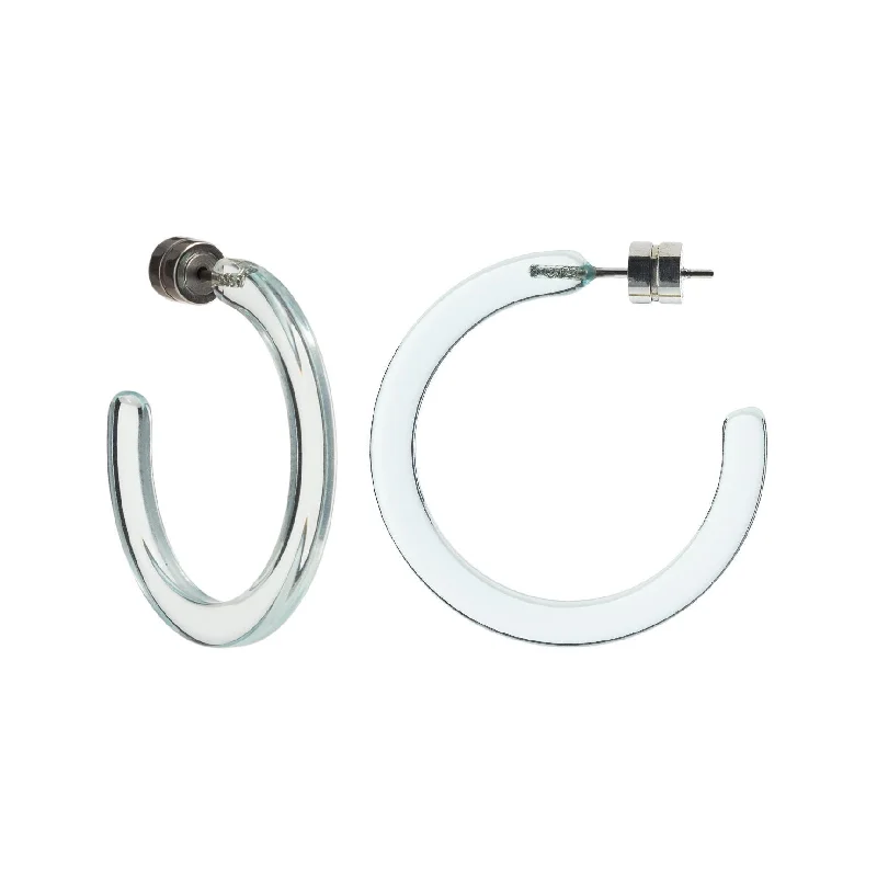 Exclusive Jewelry Sale – Shine For Less Mini Hoops in Clear Blue
