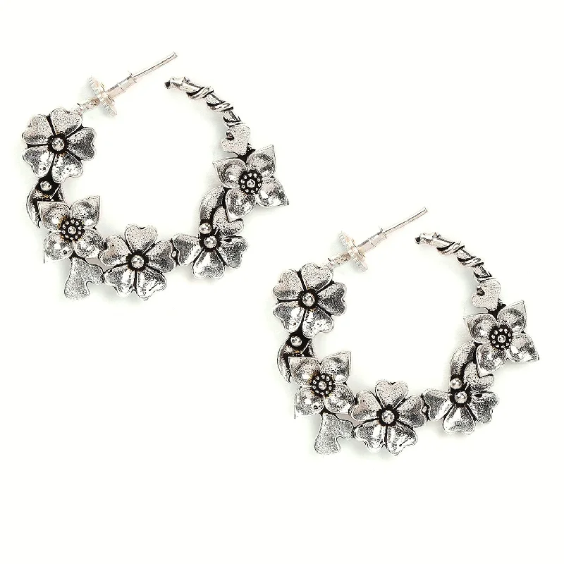 Gorgeous Jewelry, Limited-Time Savings Silver-plated Circular Earrings