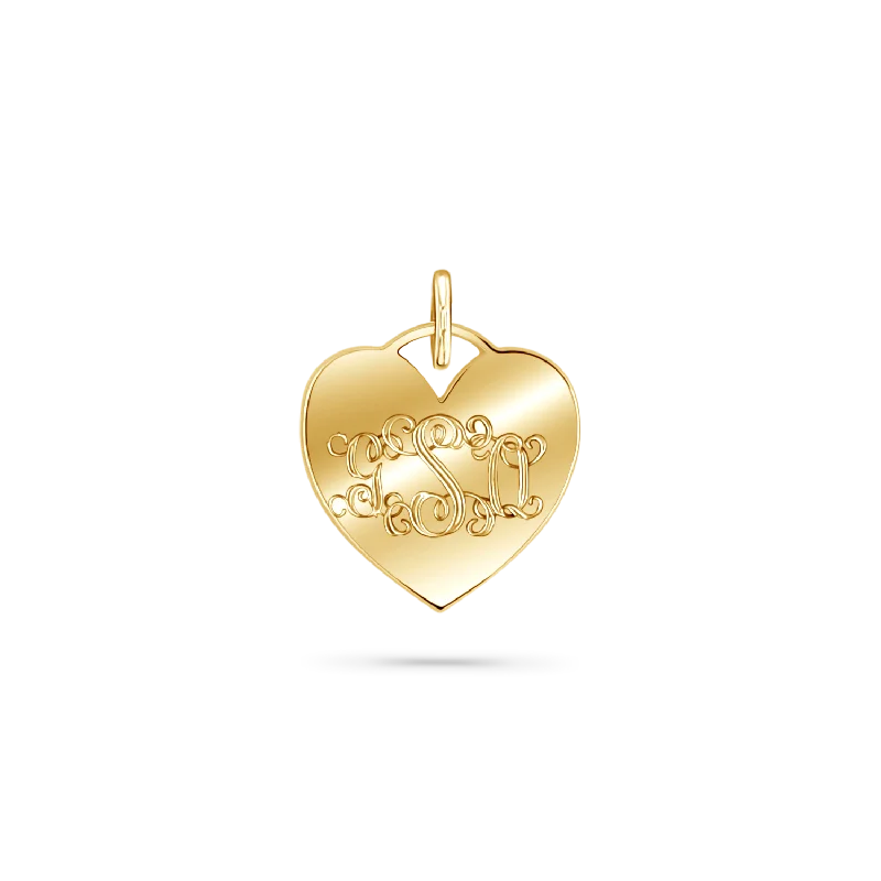 Shop Modern Jewelry Collections With Exclusive Discounts Mini Heart Monogram Charm