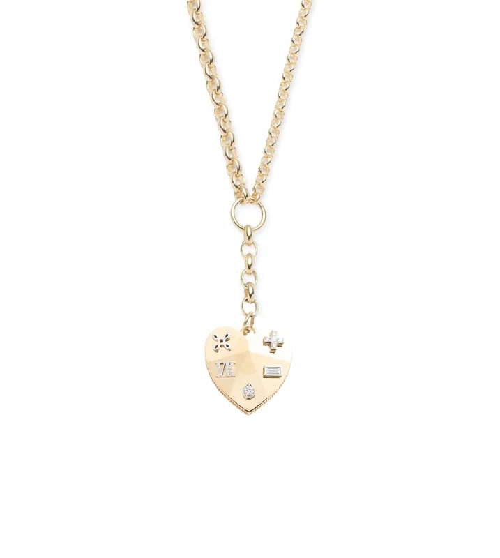 Shine Without Limits – Jewelry Sale Happening Now Ever Growing - Love : Facets of Love Heavy Mixed Belcher Chain Necklace