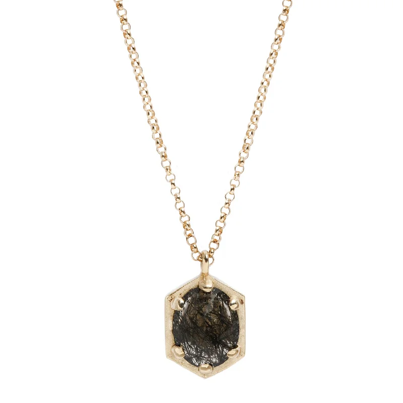 Big Discounts On Elegant Jewelry Collections Hexagon Oval Necklace