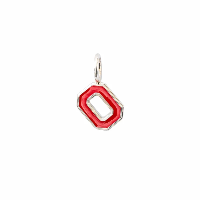 Timeless Elegance At Unbelievable Discounts OSU Block "O" Charm with Red Enamel